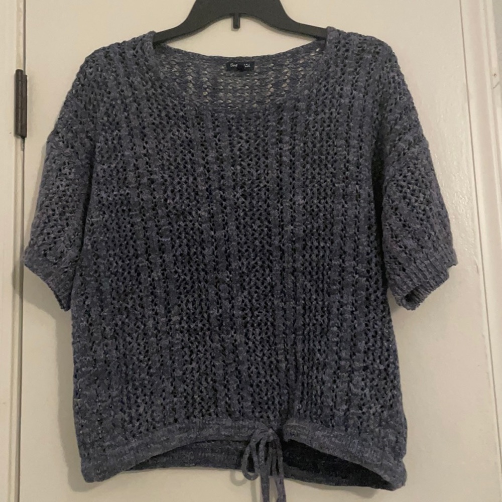 Splendid blue crop top size XS